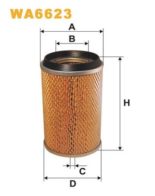 WIX FILTERS oro filtras WA6623